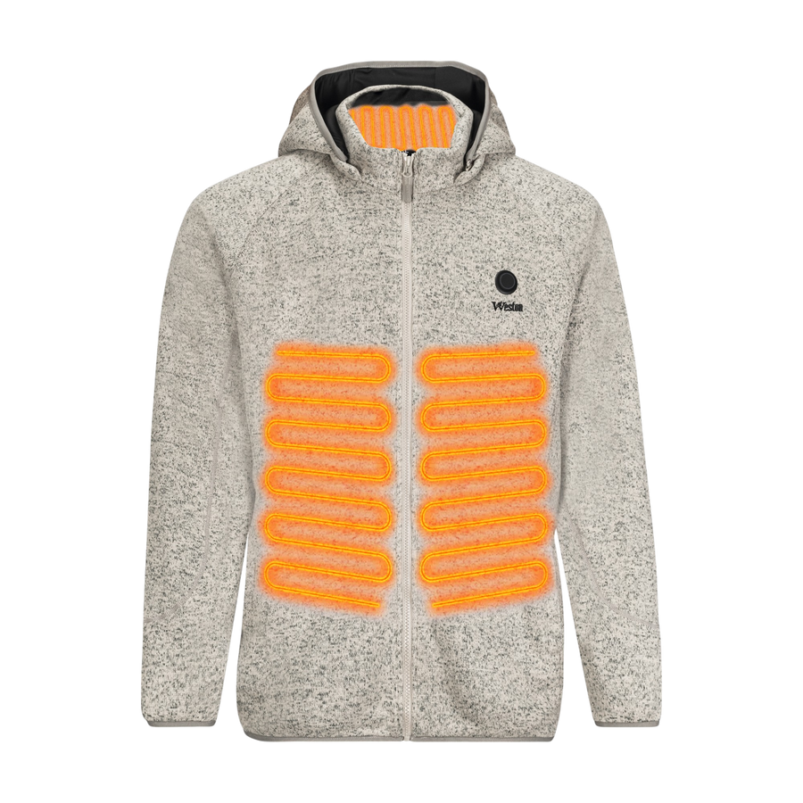 Men's Fleece Heated Jacket with Hood