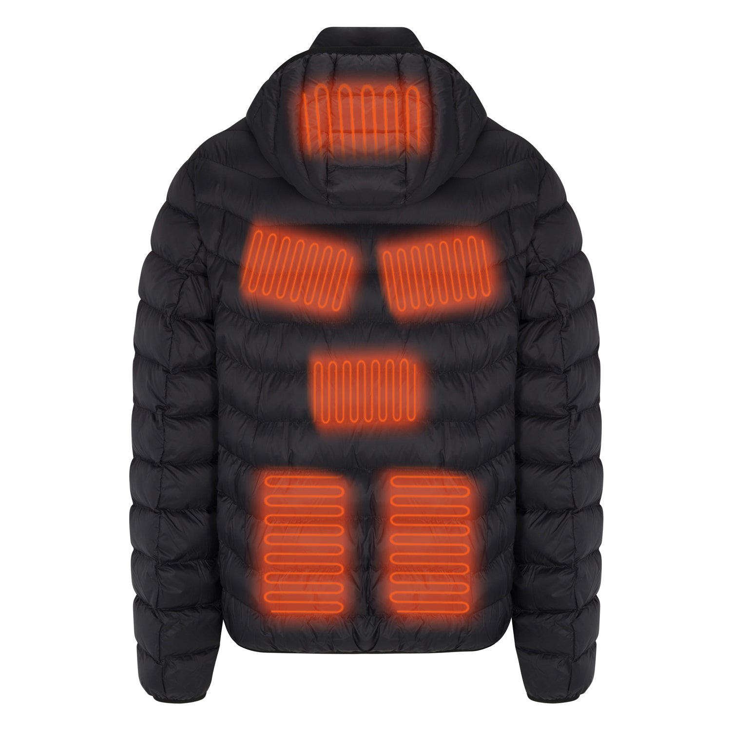 Heated puffer jacket product features